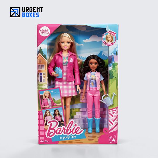 Custom Barbie Doll Packaging Boxes Window Style